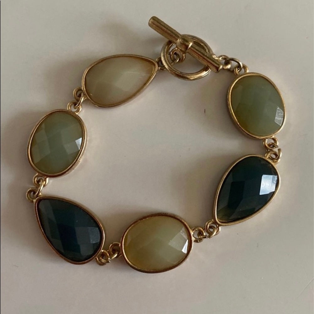 Vintage Multi-Stone Gold Bracelet